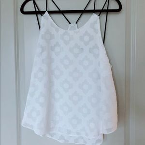 ASTR white tank top, spaghetti straps